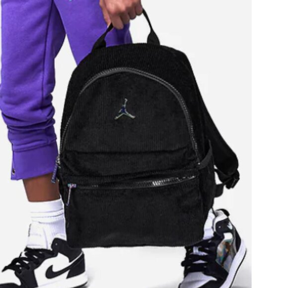 BNWT AIR JORDAN CORDUROY BACKPACK jet black (OS) - Picture 10 of 10